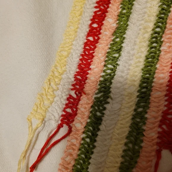 THE GREAT. Multicolored Fringe Sweatshirt - Picture 6 of 12